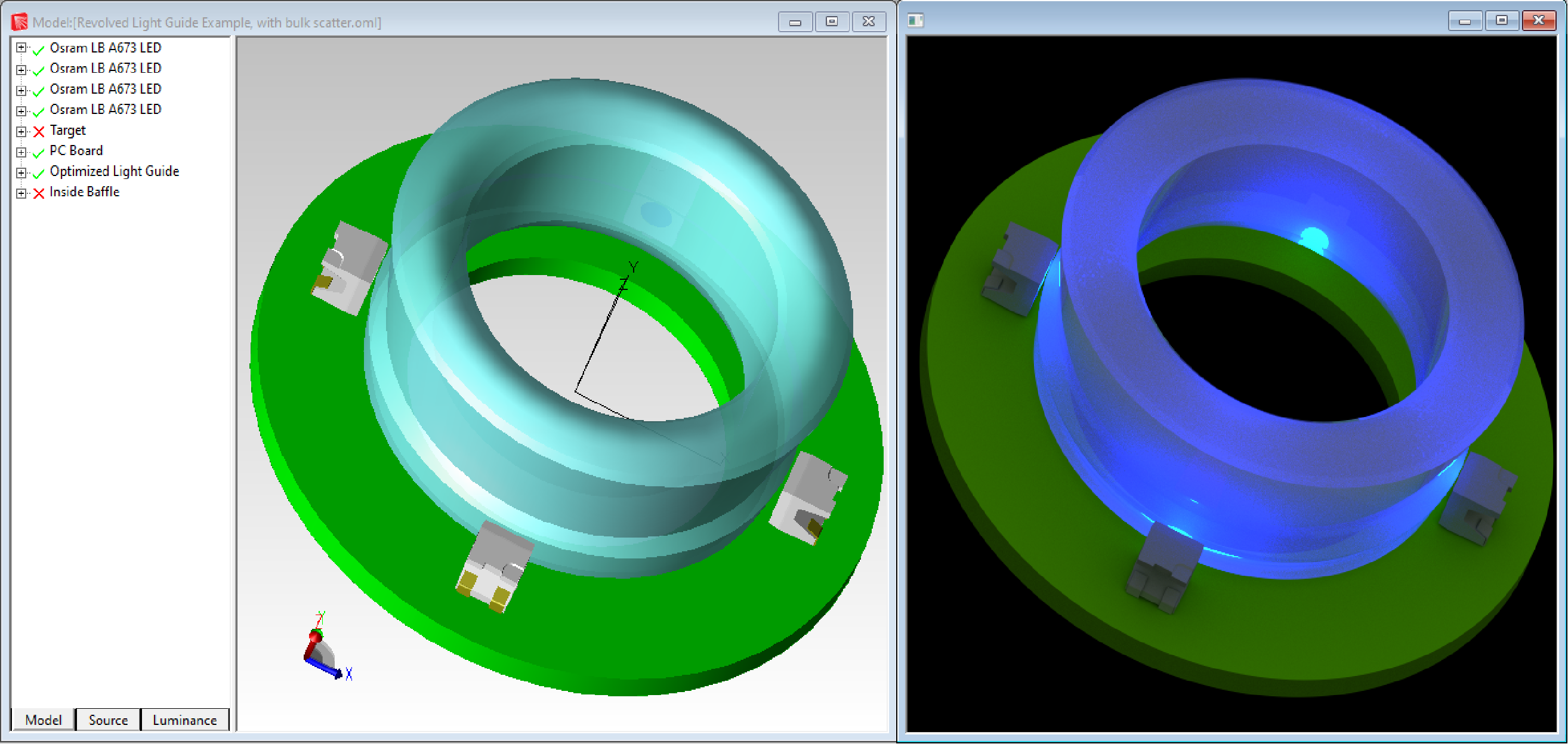 Optical and Illumination Simulation, Design & Analysis Tool